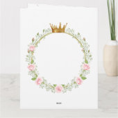 カスタム ブラッシング ロマンス: ローズ & ベイビーズ ブレス カード (裏面)