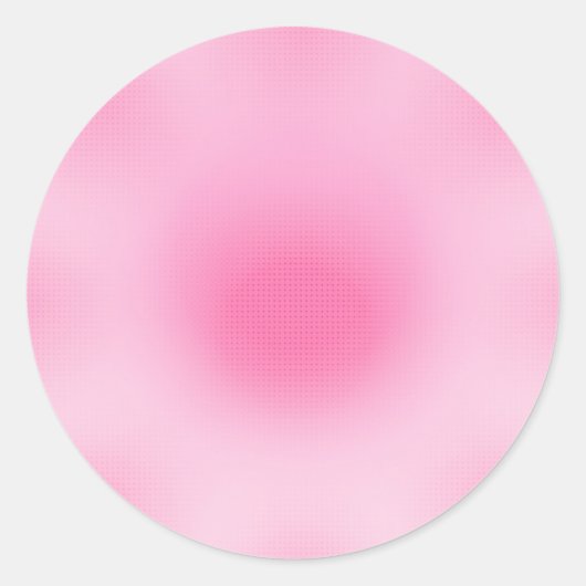 カスタム ブランク ブラッシュ ピンク トレンディ テンプレート クラシック ロ ラウンドシール (正面)