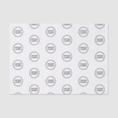 カスタム ブランド名 パターン ビジネス 薄葉紙 (正面)