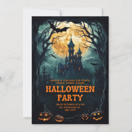 カスタム ブランド ダーク ファンタジー ハロウィン パーティー 招待状
