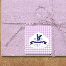 カスタム・ブルーベリージャムDIYキャニング スクエアシール