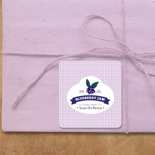 カスタム・ブルーベリージャムDIYキャニング スクエアシール