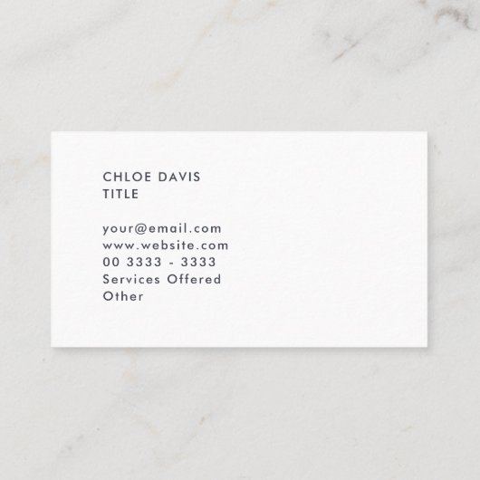 カスタム ブルー ウェーブ ウォーターカラー ビジネス カード (裏面)