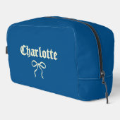 カスタム ブルー ゴシック コケッティ トイレタリー バッグ 女性用 (右コーナー)
