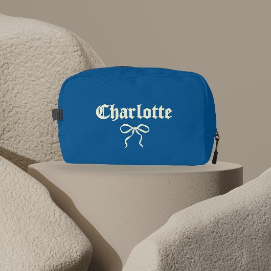 カスタム ブルー ゴシック コケッティ トイレタリー バッグ 女性用