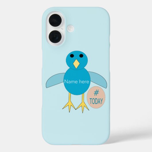 カスタム ブルー バースデー ボーイ チック Case-Mate iPhoneケース (裏面)