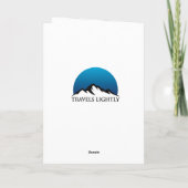 カスタム ブルー フラワーリカバリー マイルストーン ギフト カード (裏面)