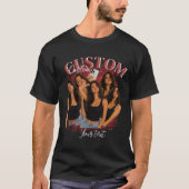 カスタム ブートレグ ラップTシャツ 彼女の顔 個人用 Tシャツ (正面)