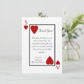 カスタム プレイイング カード ベガス ウェディング 感謝カード (スタンド正面)