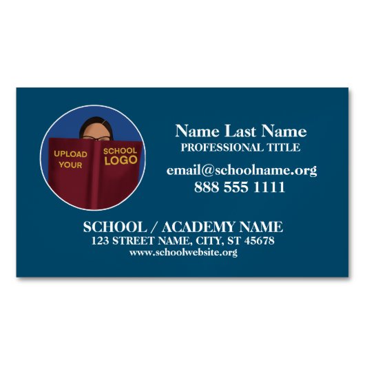 カスタム | プロフェッショナルのビジネス情報 マグネット名刺 (正面)