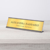 カスタム プロフェッショナル ネーム プレート - 名前と役職 デスクネームプレート (正面)