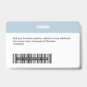 カスタム-プロフェッショナル・ビジネス・ロゴ名 バッジ (裏面)