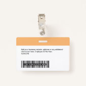 カスタム-プロフェッショナル・ビジネス・ロゴ名 バッジ (裏面クリップ)