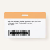 カスタム-プロフェッショナル・ビジネス・ロゴ名 バッジ (裏面)