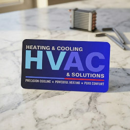 カスタム プロフェッショナル モダン HVAC サービス 名刺