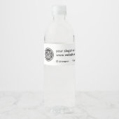 カスタム プロモーション ビジネス ロゴ ペットボトルラベル (正面)