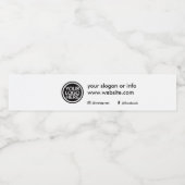 カスタム プロモーション ビジネス ロゴ ペットボトルラベル (シングルラベル)