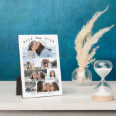 カスタム ベスト・モム・エバー 家族写真コラージュ 記念品 フォトプラーク (側面)