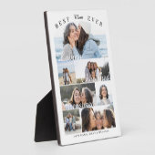 カスタム ベスト・モム・エバー 家族写真コラージュ 記念品 フォトプラーク (側面)