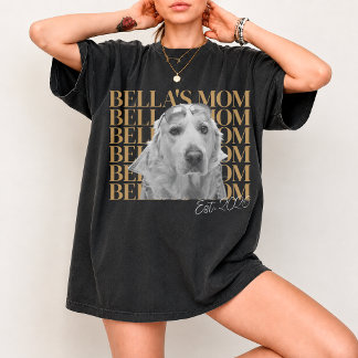 カスタム ペット 写真 名前 Tシャツ カスタム 写真 犬