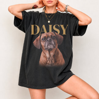 カスタム ペット 写真 名前 Tシャツ カスタム 写真 犬