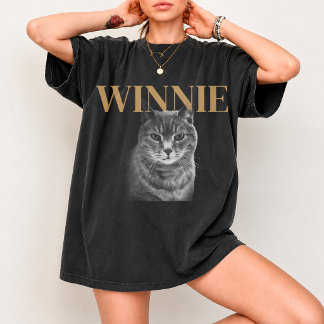 カスタム ペット 写真 名前 Tシャツ カスタム 写真 猫