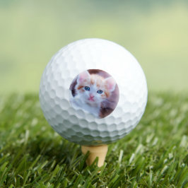 カスタム ペット 猫 写真 モダン ゴルフボール