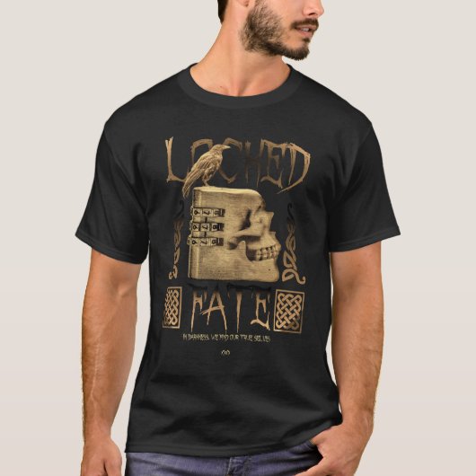 カスタム ホラー スカル ロック 666 Tシャツ (正面)