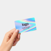 カスタム ホログラフィック 従業員名、ロゴ、バーコード バッジ (手持ち)