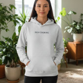 カスタム ボタニカル セミコロン 緑 メンタルヘルス パーカ