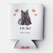 カスタム ボンバイ 猫 ペット 結婚式 缶クーラー (正面)