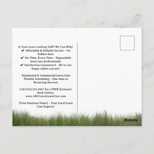 カスタム ポストカード (裏面)