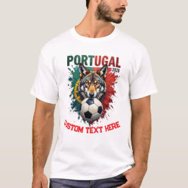 カスタム ポルトガル代表サッカーチーム ファン Tシャツ