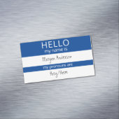 カスタム「マイネーム」代名詞はバッジ マグネット名刺 (インサイチュ)