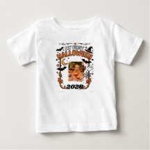 カスタム マイ ファースト ハロウィン 2026 赤ちゃん 写真 名前 Tシャツ