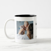 カスタム·マザーズ·デイ·フォトコラージュ ツートーンマグカップ (左)