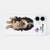 カスタム「ママの娘」犬iPhone 16ケース iPhone 16ケース (裏面横)
