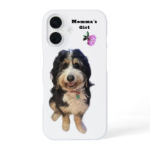カスタム「ママの娘」犬iPhone 16ケース