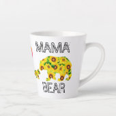 カスタム ママベア ひまわり ママ ハッピー マザーズデー カフェラテマグ (右)