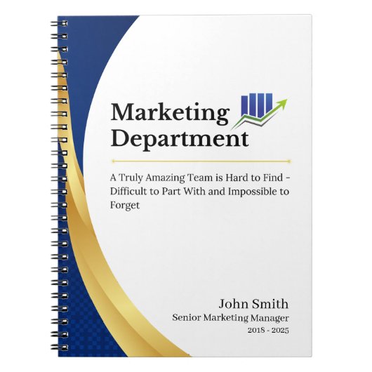 カスタム マーケティング部門 ノートブック (正面)