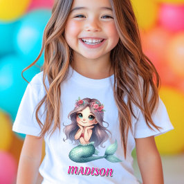 カスタム マーメイド 女子 名前 Tシャツ