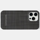 カスタム ミディアム ダーク グレー ブラック カラー Case-Mate iPhoneケース (裏面 (横))