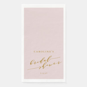 カスタム ミニマリスト エレガント ピンク ブライダル シャワー