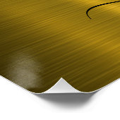 カスタム ミニマリスト ハートの相互ロック デザイン ポスター (コーナー)