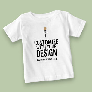 カスタム ミニマリスト パーソナライズド 企業 ブランド ベビーTシャツ