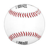カスタム ミニマリスト 企業ロゴ 野球ボール (裏面)