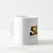 カスタム ミニマリスト 写真＆テキスト入り コーヒーマグカップ - 11oz (正面左)