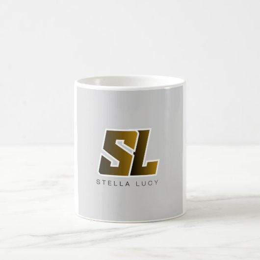 カスタム ミニマリスト 写真＆テキスト入り コーヒーマグカップ - 11oz (中央)
