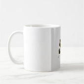 カスタム ミニマリスト 写真＆テキスト入り コーヒーマグカップ - 11oz (左)