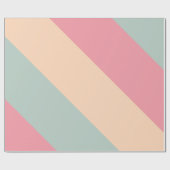 カスタム ミニマリスト 無地 テンプレート 現代的 カラフル ラッピングペーパー (フラット)